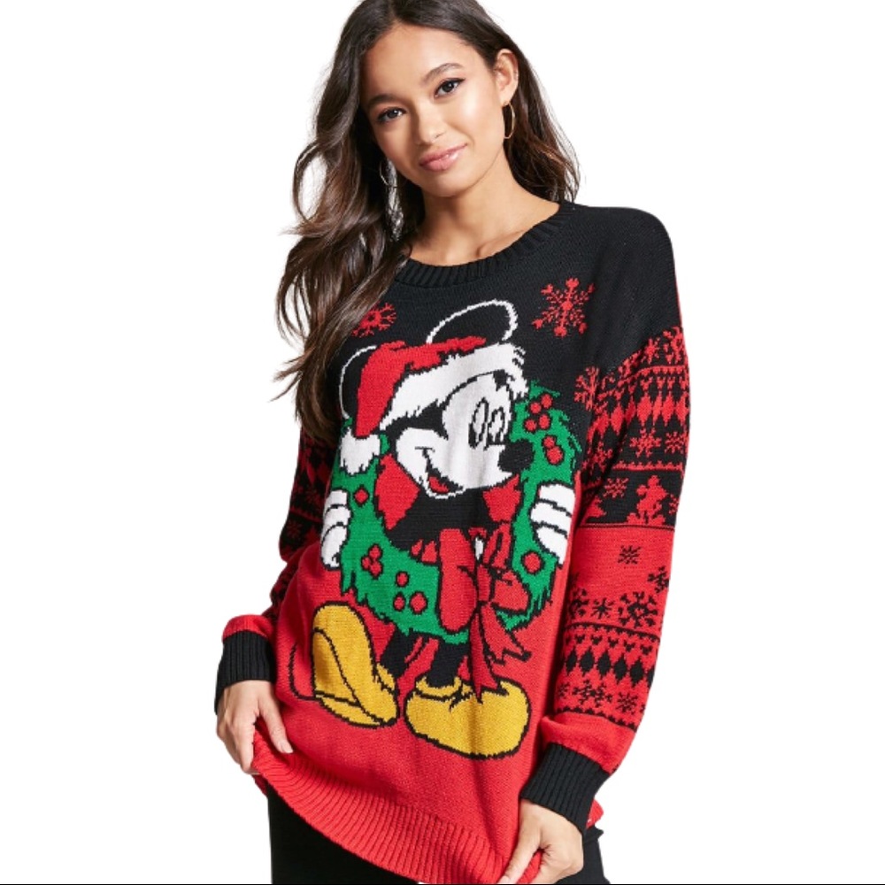 NWT Mickey Mouse Ugly Christmas Holiday Sweater